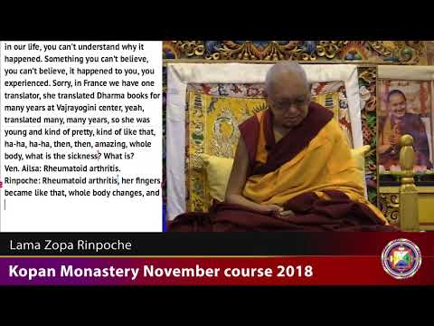 20181213 1930 LZR Kopan  - About karma- from one virtuous actions comes inconceivable results