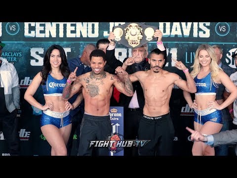 TANK MAKES WEIGHT! THE FULL GERVONTA DAVIS VS JESUS CUELLAR WEIGH IN & FACE OFF VIDEO