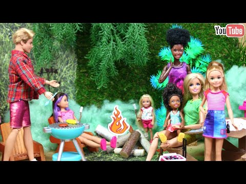 Barbie Dreamhouse Adventures Camping Vacation Travel Routine