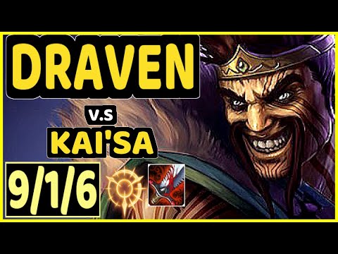 ATTILA (DRAVEN) vs KAI'SA - 9/1/6 KDA BOTTOM ADC CHALLENGER GAMEPLAY - EUW