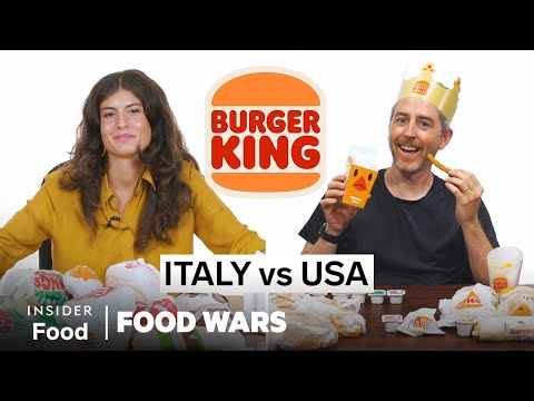 美國漢堡王 vs 意大利漢堡王 | 美食大戰 | Insider Food (US vs Italy Burger King | Food Wars | Insider Food)