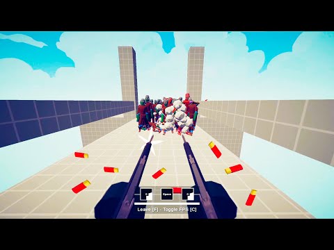 FIRST PERSON AA-12 TEST vs 100 ZOMBIES | TABS - Totally Accurate Battle Simulator