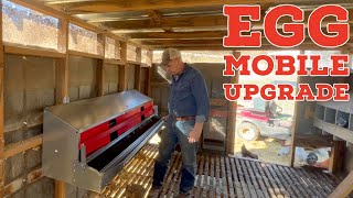CLEANER Eggs - LESS Work - New Roll-Away Nest Boxes Installed