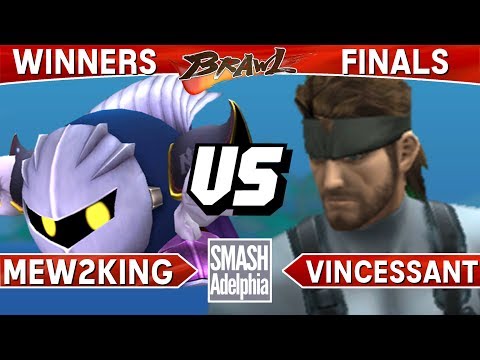 Smash Brawl - Mew2King (Meta Knight) vs Vincessant (Snake) - SMASHADELPHIA 2017 Winners Finals