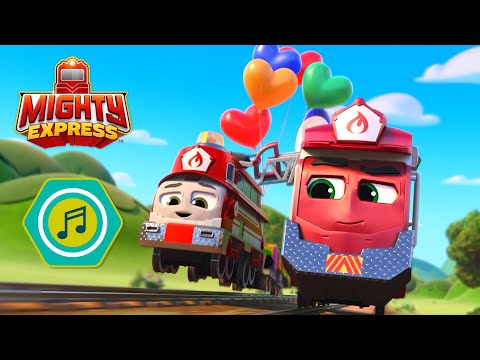 The Trains Go Chugging Down the Track! - Mighty Express Sing Along Songs - Mighty Express Official