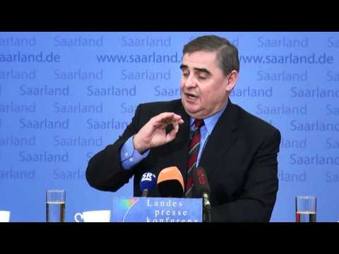 Krankenhausplan - Ministerpräsident Peter Müller