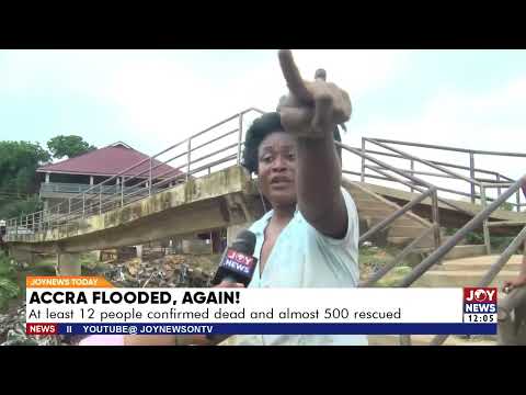 Accra Floods: One person lost two children due to the floods — Resident at Alogboshie