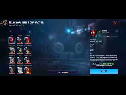 Marvel future fight | Use selector tier 2 |