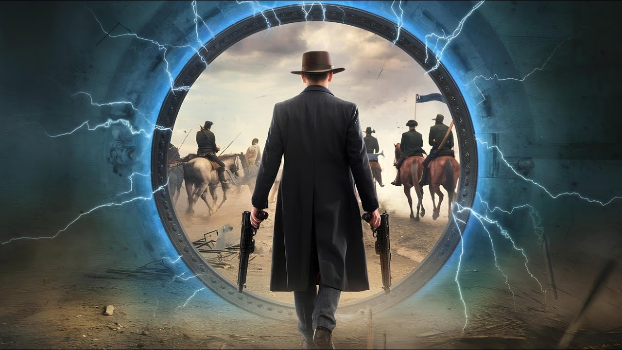 A criminal travels to 1863 with modern weapons and robs gold caravans