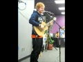 Ed Sheeran singing "Baby One More Time" 