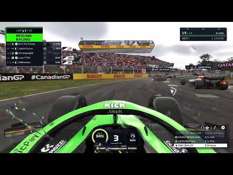 F1 25 CDR League Race S4 R1: Canada SQ + 50% Race