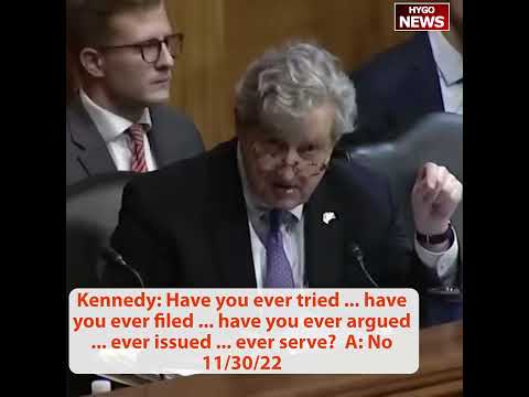 Kennedy's 50-Second Quiz for Judge James Simmons: 'Have You Ever Tried a Case in Federal Court?' (November 30, 2022)