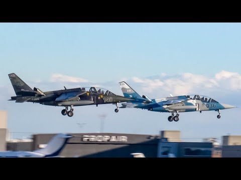 TWO (2) Top Aces Dornier Alpha Jets (AJET) landing in Montreal (YUL/CYUL)
