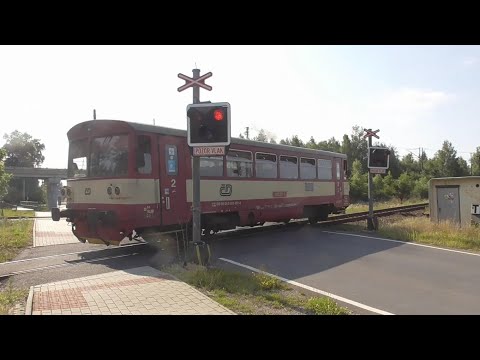 Železniční přejezd (AŽD 97) Nové Sedlo u Lokte - 19.7.2021