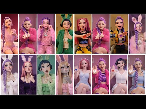 COLORING MIX TREND RUMI MAKE UP TREND MIRA MAKE UP TREND #colors #mix #trending #kpop #zootopia #rap