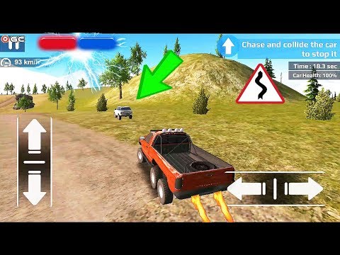 Truck Driver 6x6 Hill Driving " Red SUV Pickup" Big Offroad SUV Simulator - Android Gameplay FHD #3