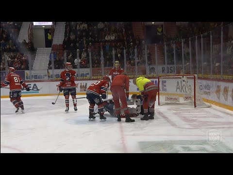 IFK-veskari Hugo Alnefelt loukkaantuu vakavasti | Paareilla ulos kaukalosta