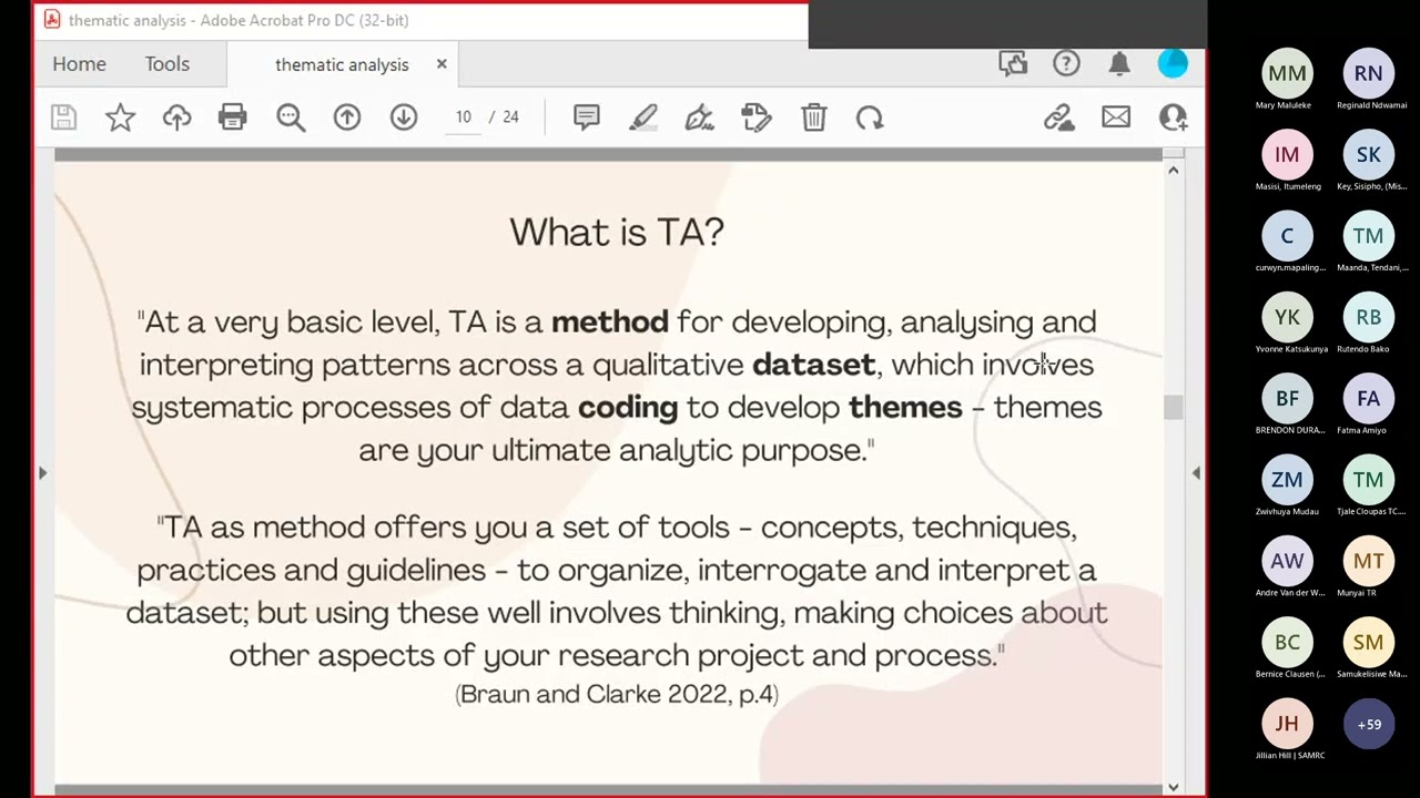 A Step by Step Guide in doing Braun and Clarke’s Reflexive Thematic Analysis