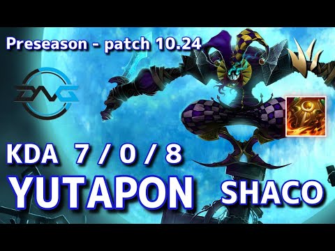 【日本サーバー/D4】DFM Yutapon シャコ(Shaco) VS エコー(Ekko) JG - Patch10.24 JP Ranked【LoL】