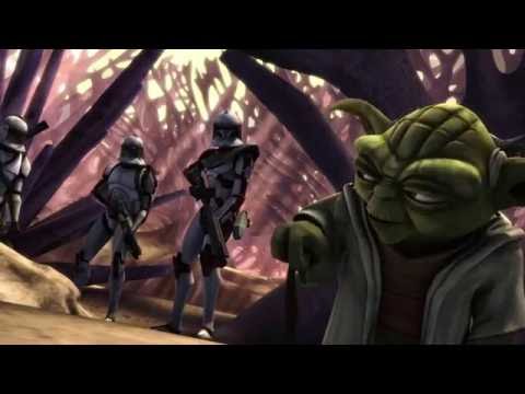 Star Wars The Clone Wars - Thire, Jek, Rys & Yoda vs Droids