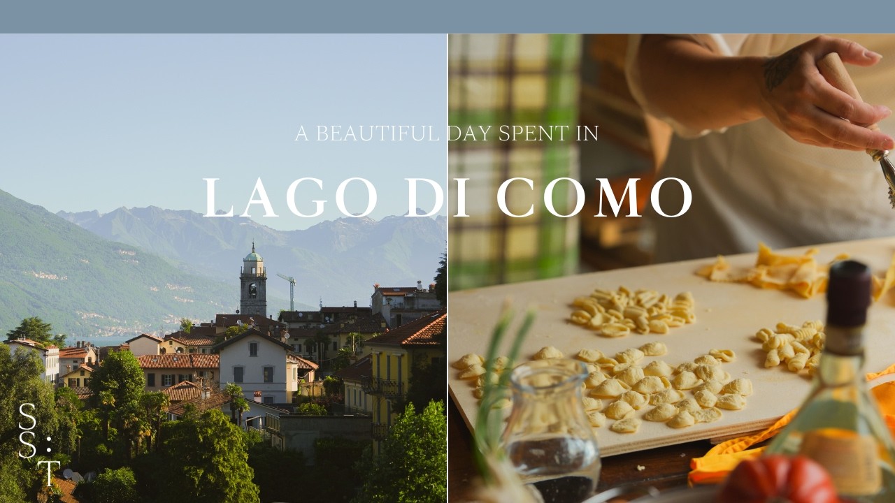 A traveler explores Como and participates in Pasta cooking class.