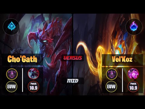 Master CHO'GATH [Glacial Augment] (Mid) VS  VEL'KOZ - Master EUW Patch 10.9