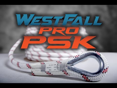 WestFall Pro 7/16 Inch PSK Kernmantle Rope with Two Sewn Eyes
