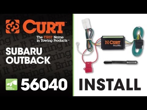 Trailer Wiring Install: CURT 56040 on 2011 Subaru Outback