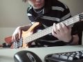 Papa Roach Hollywood Whore Bass Cover 