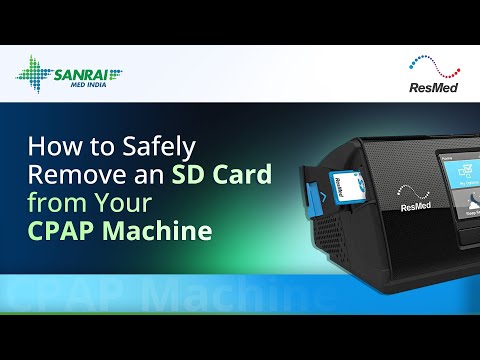 How to Safely Remove an SD Card from Your CPAP Machine | Sanrai Med India Tutorial
