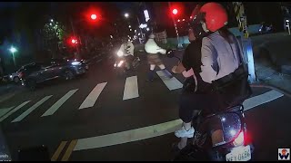 自己車上也有老婆孩子，你就停下來讓一下吧!
