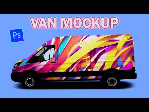How to make Realistic Van Mockup in Photoshop | Car Graphics Design