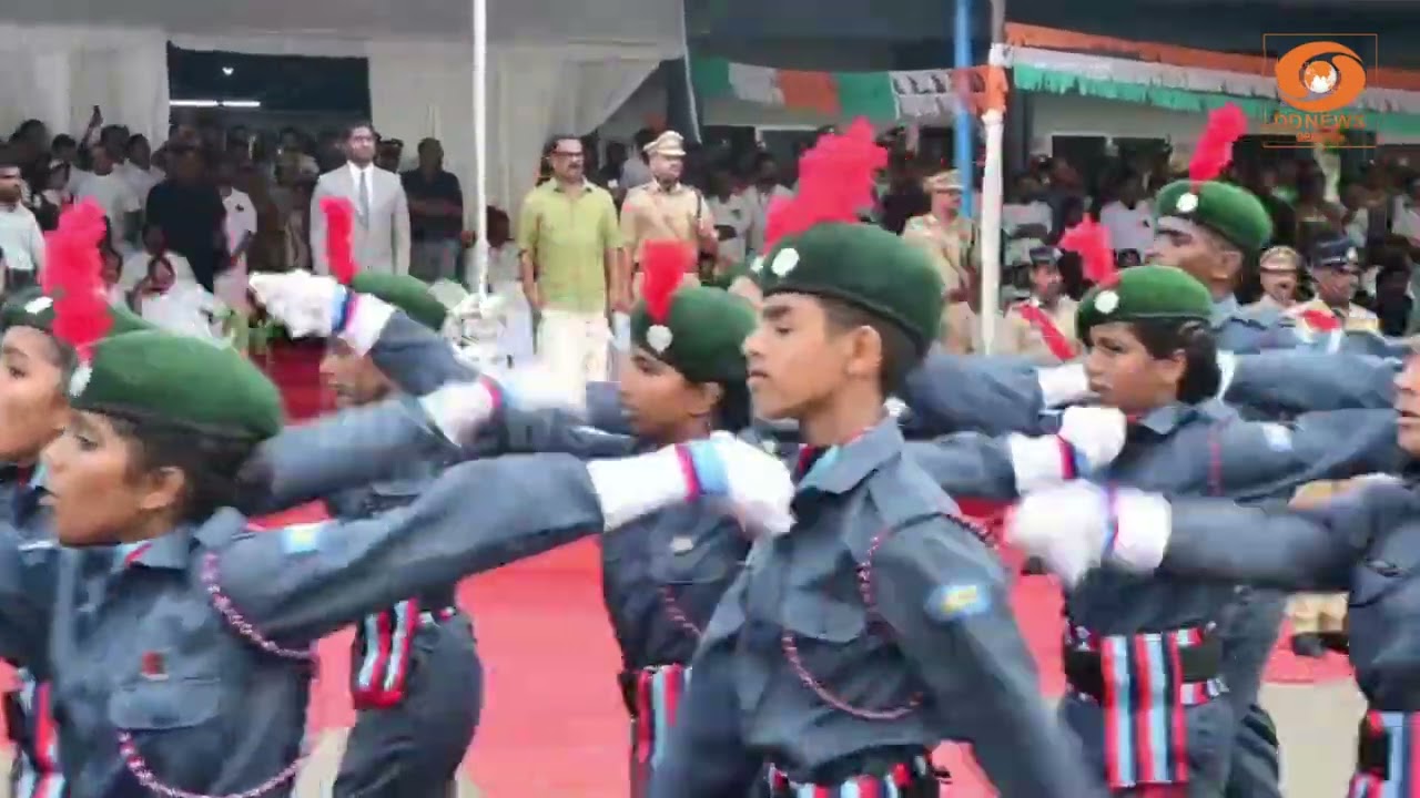 80-ാം സ്വാതന്ത്ര്യദിനം | കാസർകോട് മന്ത്രി KM ഷാജി പതാക ഉ