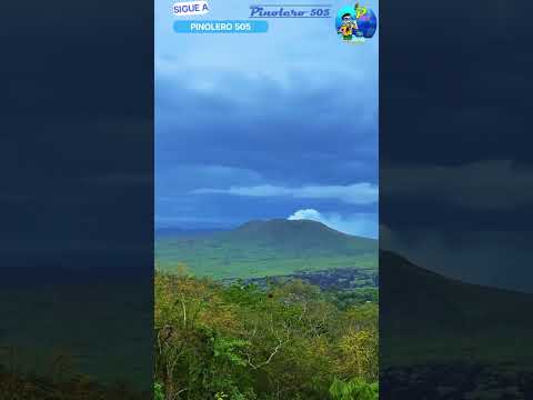 que tremenda es la naturaleza, desde Nindirí hermosa vista del Volcán Masaya
