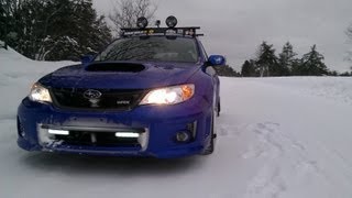 preview picture of video '2012 Subaru WRX Stage 2 in Seney, Michigan (Hoonage)'