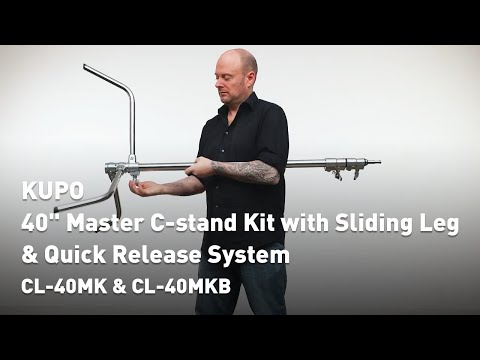 Kupo 40" Master C-stand Kit with Sliding Leg & Quick Release System (  CL-40MK & CL-40MKB)