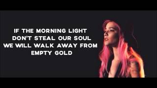 HALSEY - Empty Gold Lyrics video