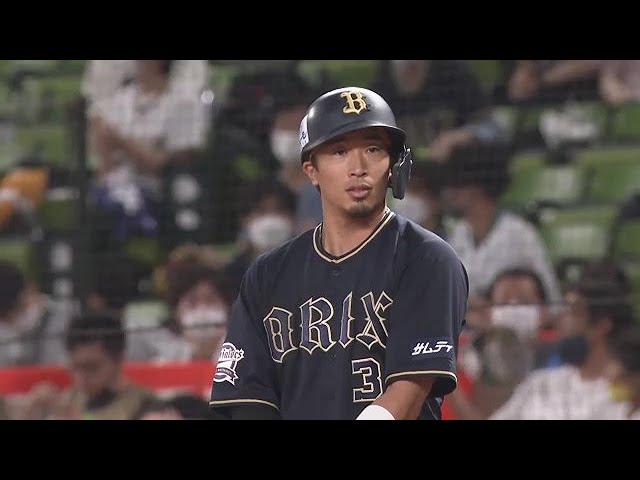 【5回表】すぐさま同点打!! バファローズ・安達了一がセンターへ2点タイムリーヒット!! 2022年8月4日 埼玉西武ライオンズ 対 オリックス・バファローズ