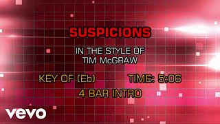Tim McGraw - Suspicions (Karaoke)