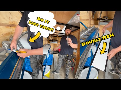 HOW TO Bend a Double Hem (the easy way) #construction #howto #metalwork