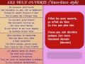 les yeux ouverts karaoke 