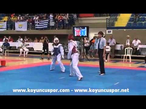 42kg Final - Malykke, Sarah B. (DEN) - Striner, Patricia (SWE) (18th Europen Junior TKD Champion)