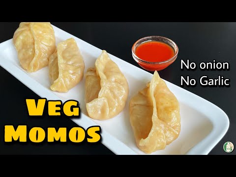 WOW! VEG MOMO Recipe No Onion No Garlic - वेज मोमो की रेसिपी - Sattvik Kitchen