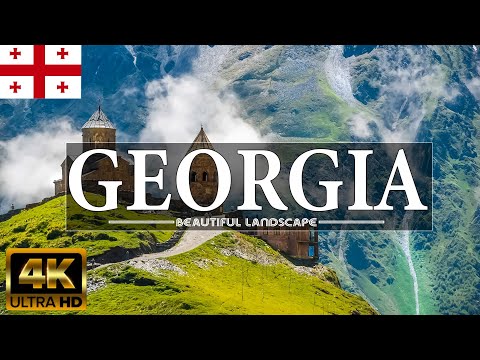 FLYING OVER GEORGIA (4K UHD) - Relaxing Music With Stunning Beautiful Nature (4K Video Ultra HD)