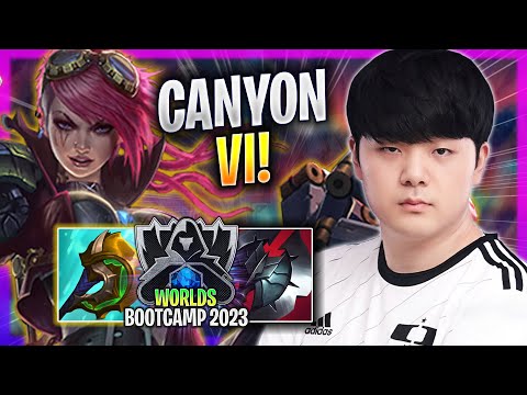 CANYON IS SUPER CLEAN WITH VI! - DK Canyon Plays Vi JUNGLE vs Lee Sin! | Bootcamp 2023