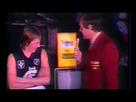 David Glascott after game interview 1981