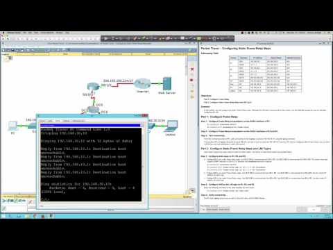Fall 2016 - CTS231-875 - Packet Tracer 4.2.1.4 Tutorial: Static Frame Relay Maps