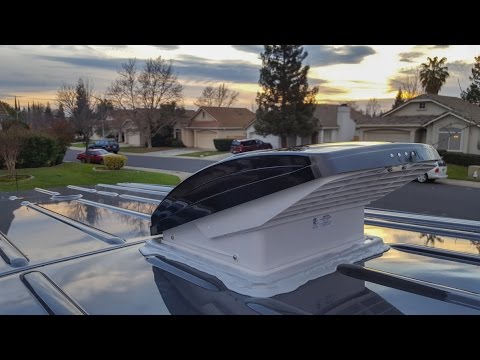 Mercedes Sprinter camper van maxxair fan install.