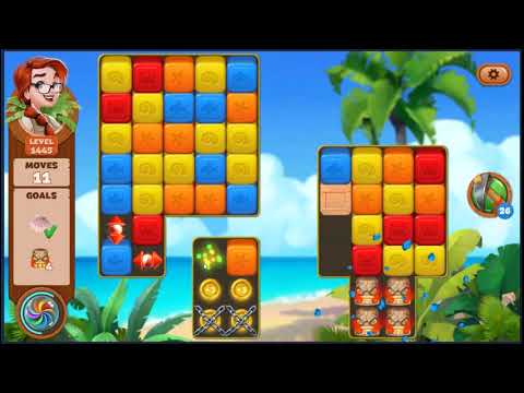 Lost Island Blast Adventure Level 1445 - NO BOOSTERS 🏝️ | SKILLGAMING ✔️