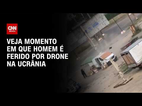Homem é perseguido por drone na Ucrânia e é ferido por detonação | CNN BRASIL
